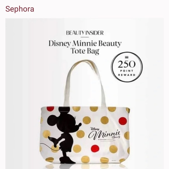 Sephora + Disney Minnie Mouse canvas bag limited collection NEW.   B61 - Picture 3 of 4